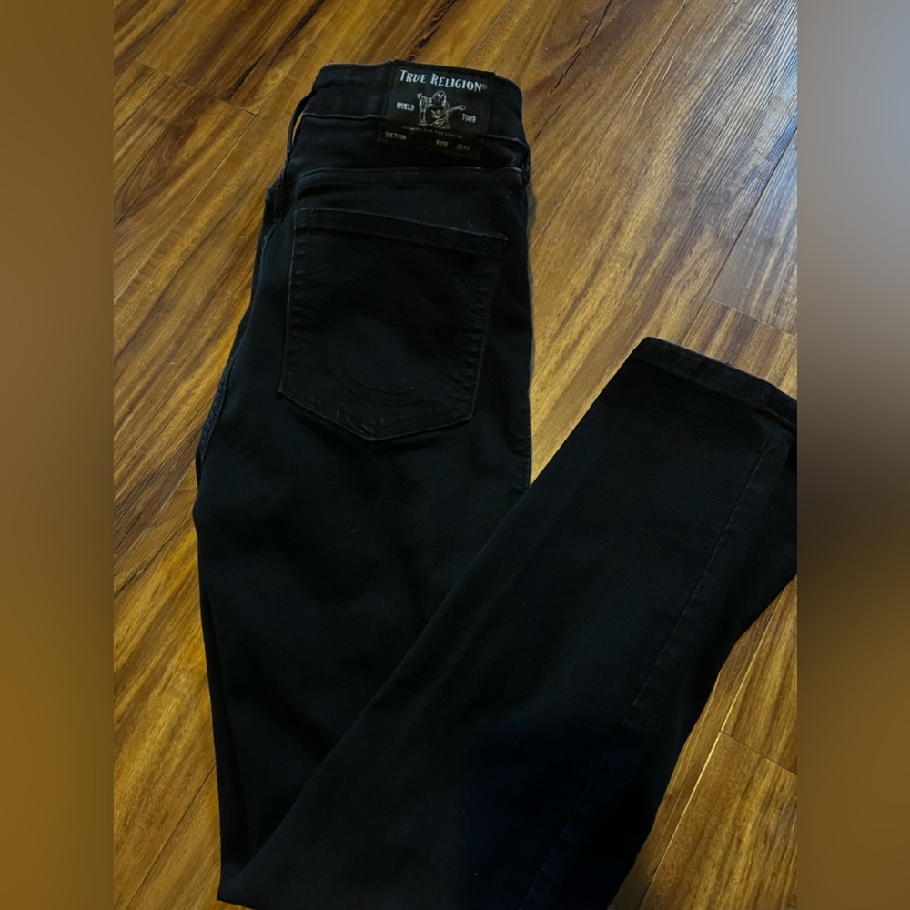 True Religion 27 button fly skinny jeans